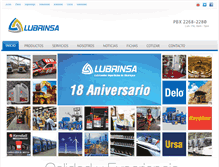 Tablet Screenshot of lubrinsa.com